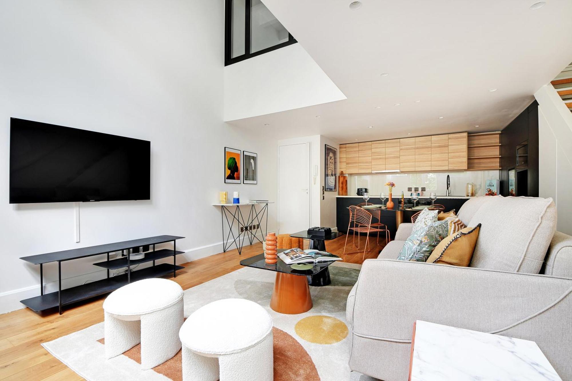 Apartmán Amazing Loft 2Br - Eiffel Tower Paříž Exteriér fotografie